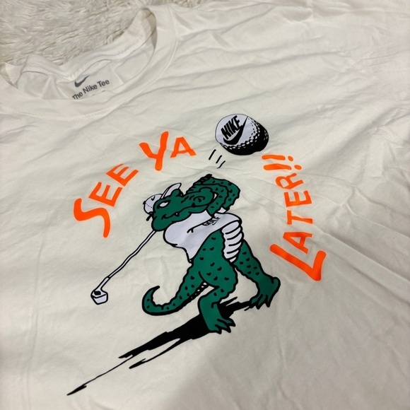 Nike Men's Golf White Crew Neck Short Sleeve T-Shirt “See Ya Later”  Size 4XL - Picture 6 of 14